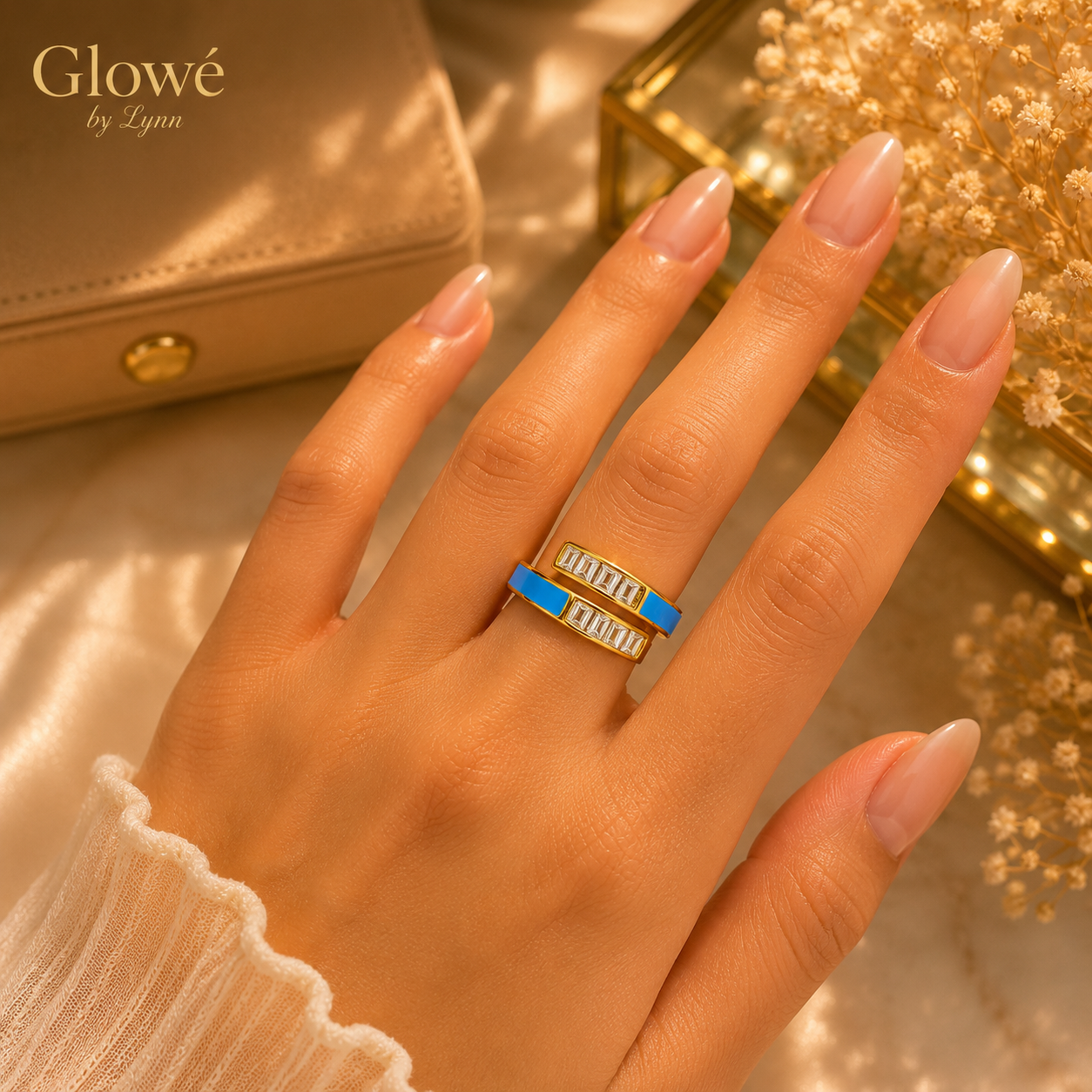 Azure Luxe Wrap Ring